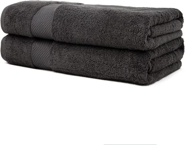 Premium Jumbo Bath Sheet (90 x 170 cm, 2 Pack)